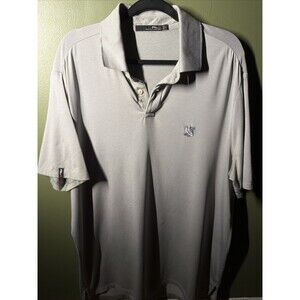 RLX Ralph Lauren Wicking Golf Polo Shirt Mens L Gray Short Sleeve Performance